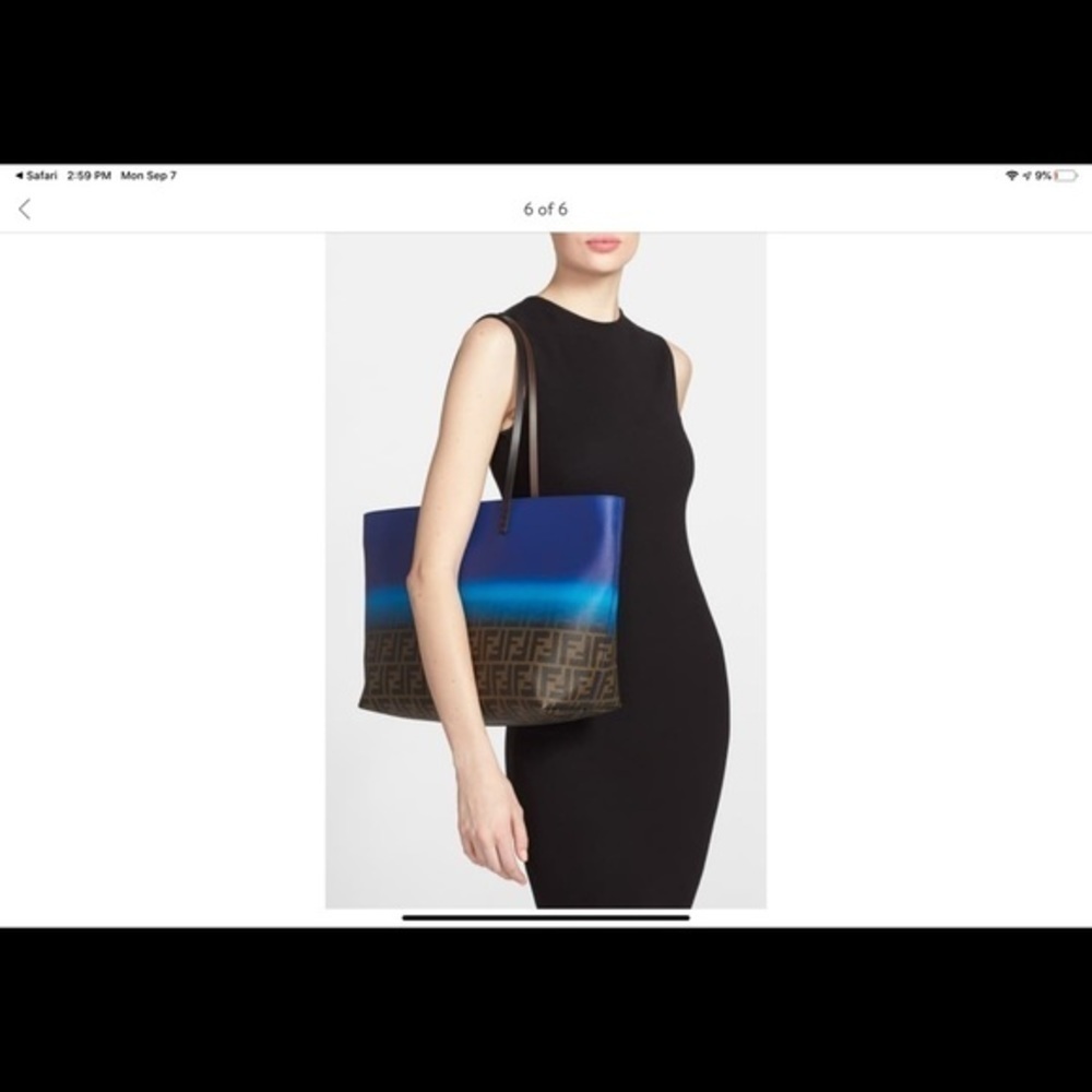 Fendi Zucca Ombré Roll Tote in blue - Picture 2 of 13